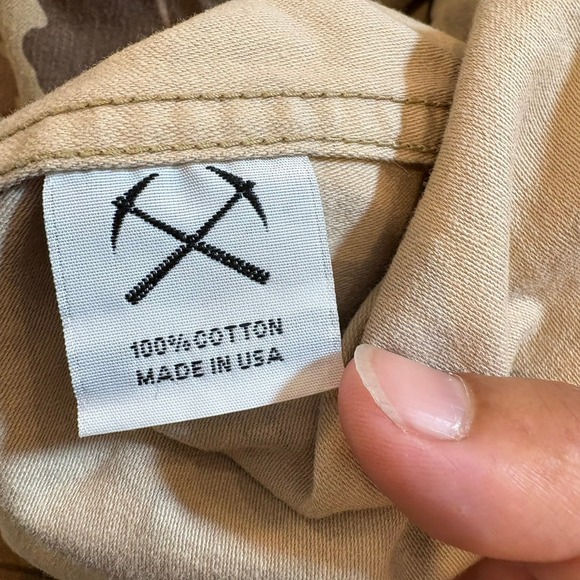 3sixteen Men Small Made USA Camo Button Up Shirt Jacket Classic Workwear Utility - Picture 5 of 16